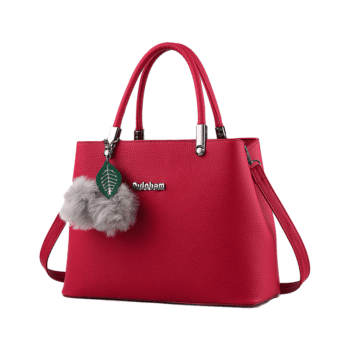 Red branded women bag
