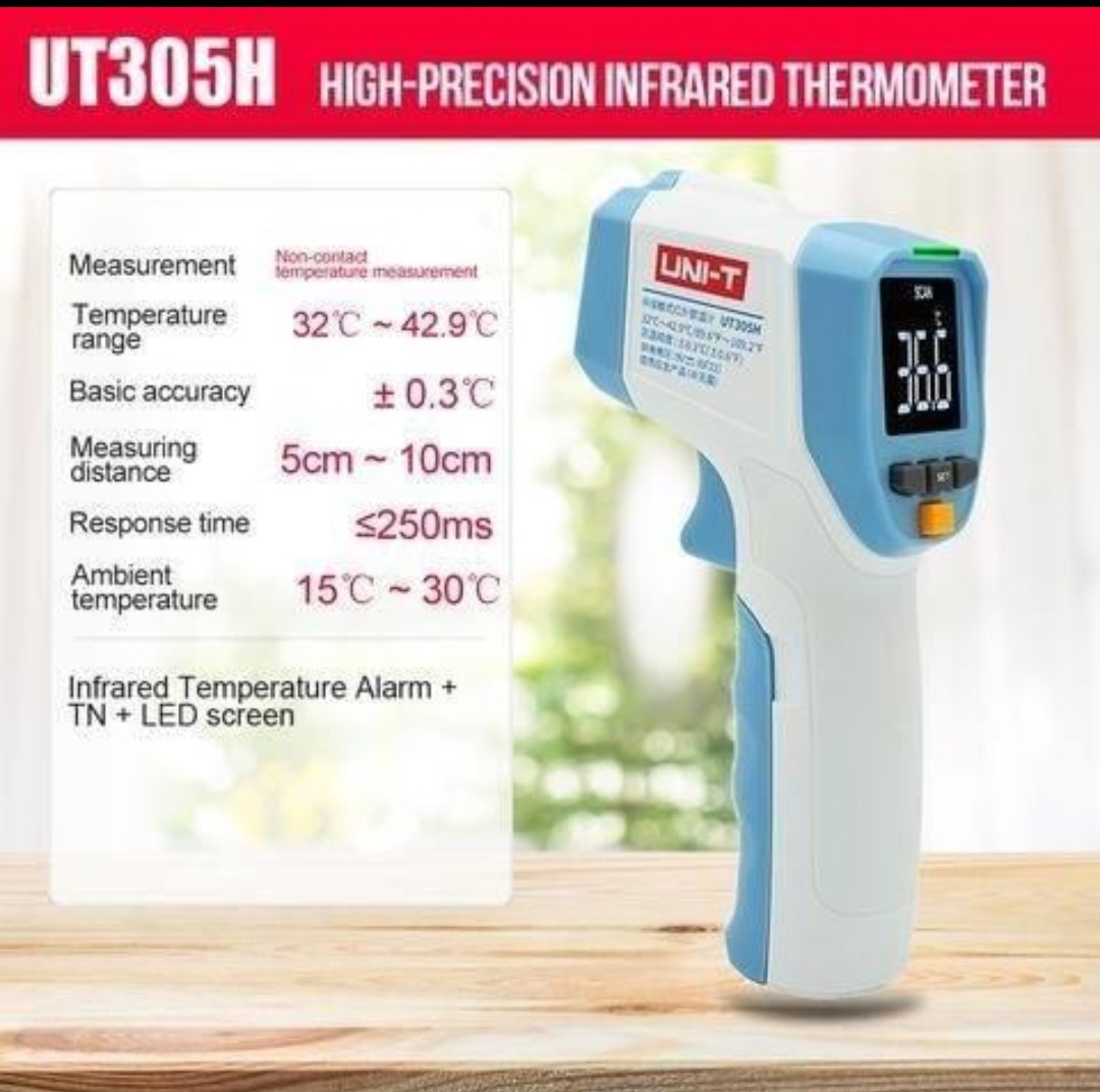 TERMOMETRO INFRAROJO UNI-T UT305H CON REGISTRO INVIMA - Imagen 5