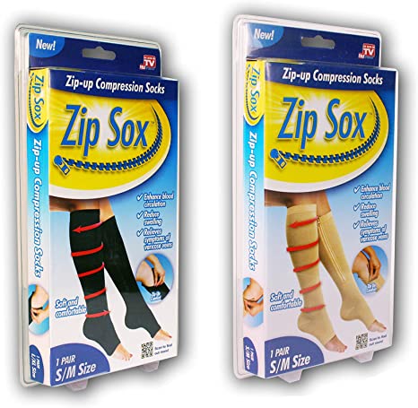 MEDIAS DE COMPRESION ANTI VARICE CON CREMALLERA ZIP SOX - Imagen 3